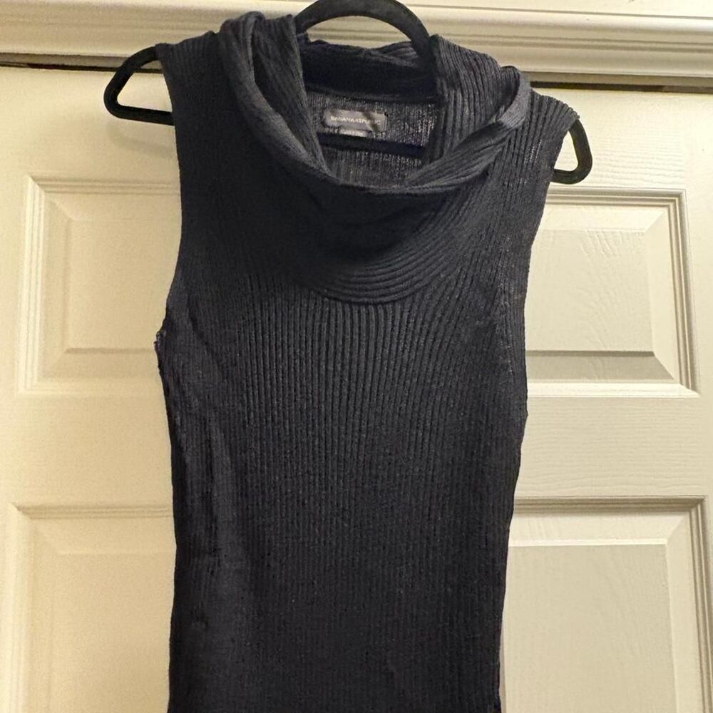 Banana-republic Women's Black and Navy Blouse